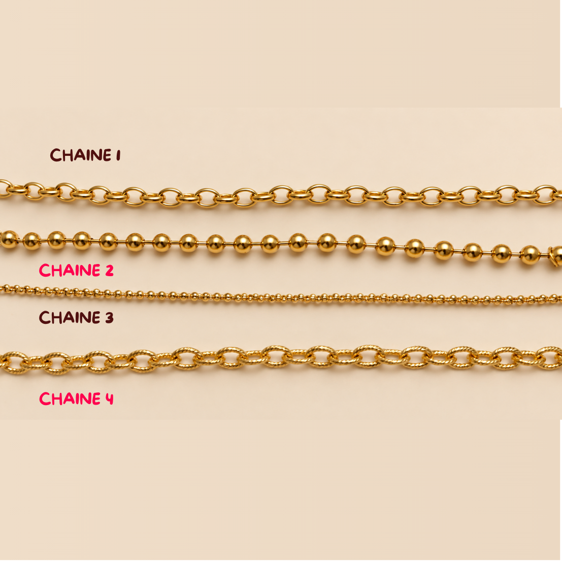 Collier à charms à personnaliser