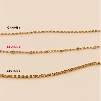 Chaine à charms à personnaliser